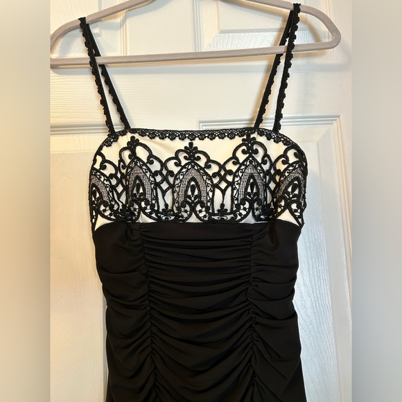 Vintage Jessica McClintock Ruched Dress - Picture 6 of 11